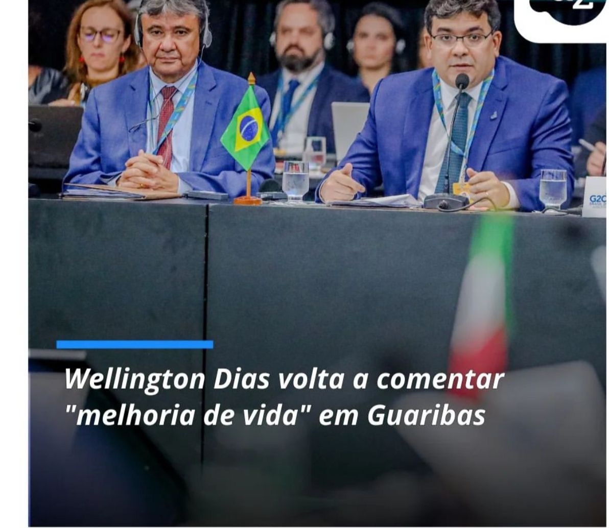 No G20 shopeee Wellington Dias falou na melhoria de vida em Guaribas, mas corre légua da verdade sobre a fome e o analfabetismo do piauiense