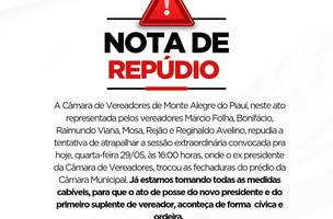 Nota de repúdio (Foto: Reproduçção/Divulgação)