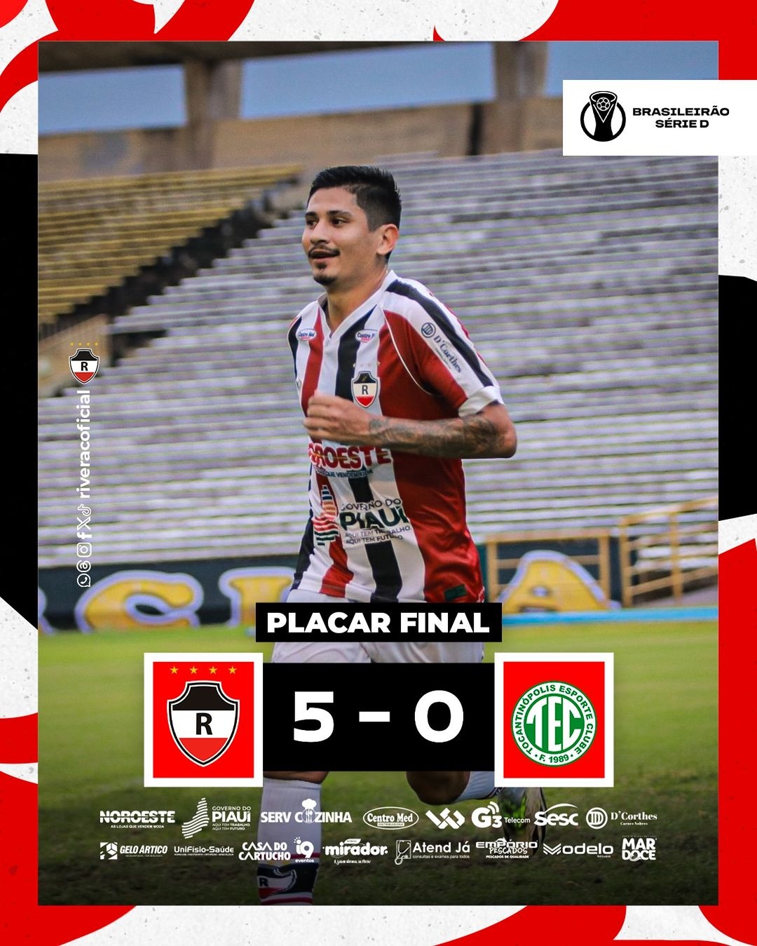 O Estádio Albertão esperava um duelo disputado, mas a superioridade do River-PI foi evidente desde o início.