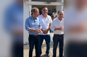 O filho Zé Neto, o primo Rogério e Marcelo Castro deixando Teresina para votar em São Raimundo Nonato (Foto: Reprodução)