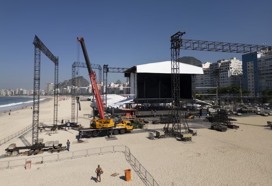 Palco de Madonna é aprovado pelo Corpo de Bombeiros do Rio de Janeiro
