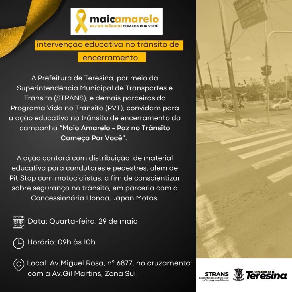 “Paz no Trânsito Começa Por Você”