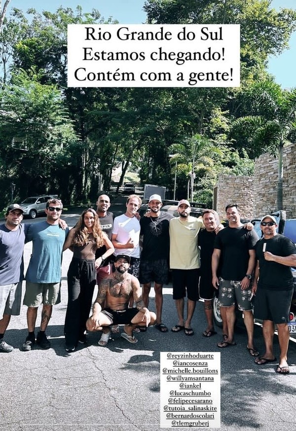 Pedro Scooby reúne time de surfistas para ajudarem nos resgates das vítimas ilhadas no Rio Grande do Sul