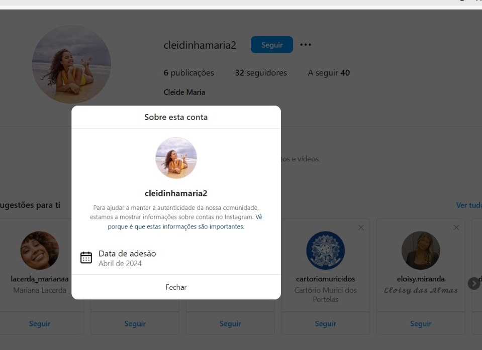 Perfis falsos