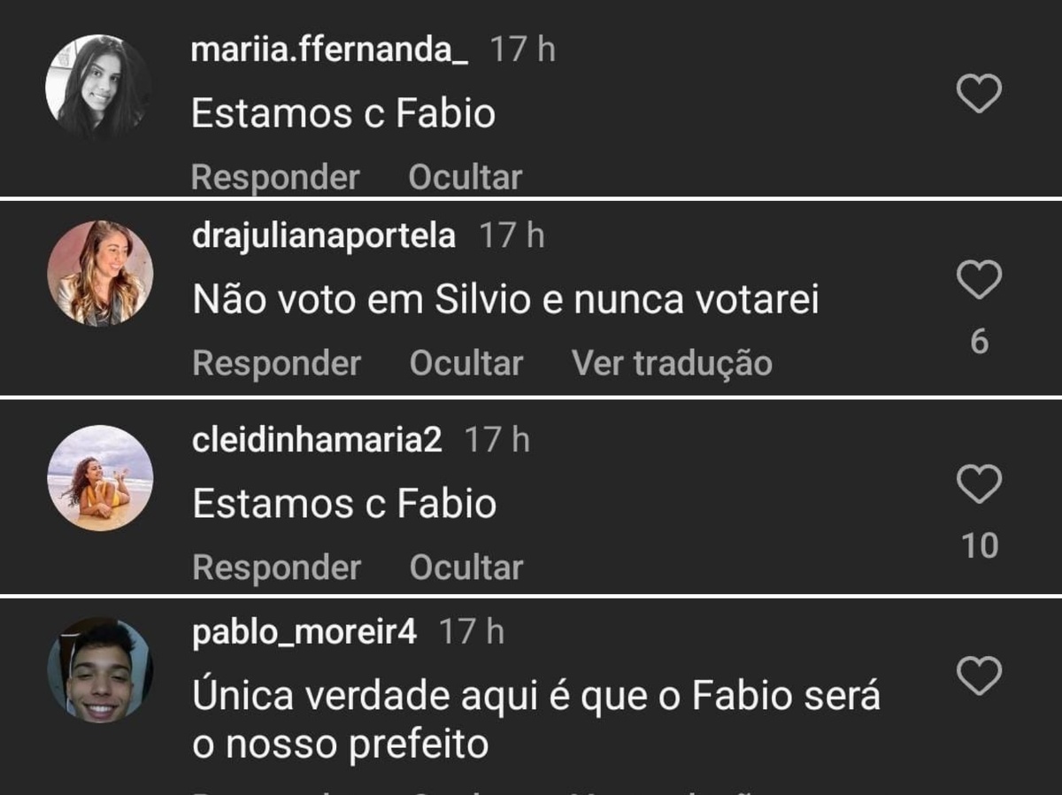 Perfis robôs seguem Fábio Novo e cometem crimes