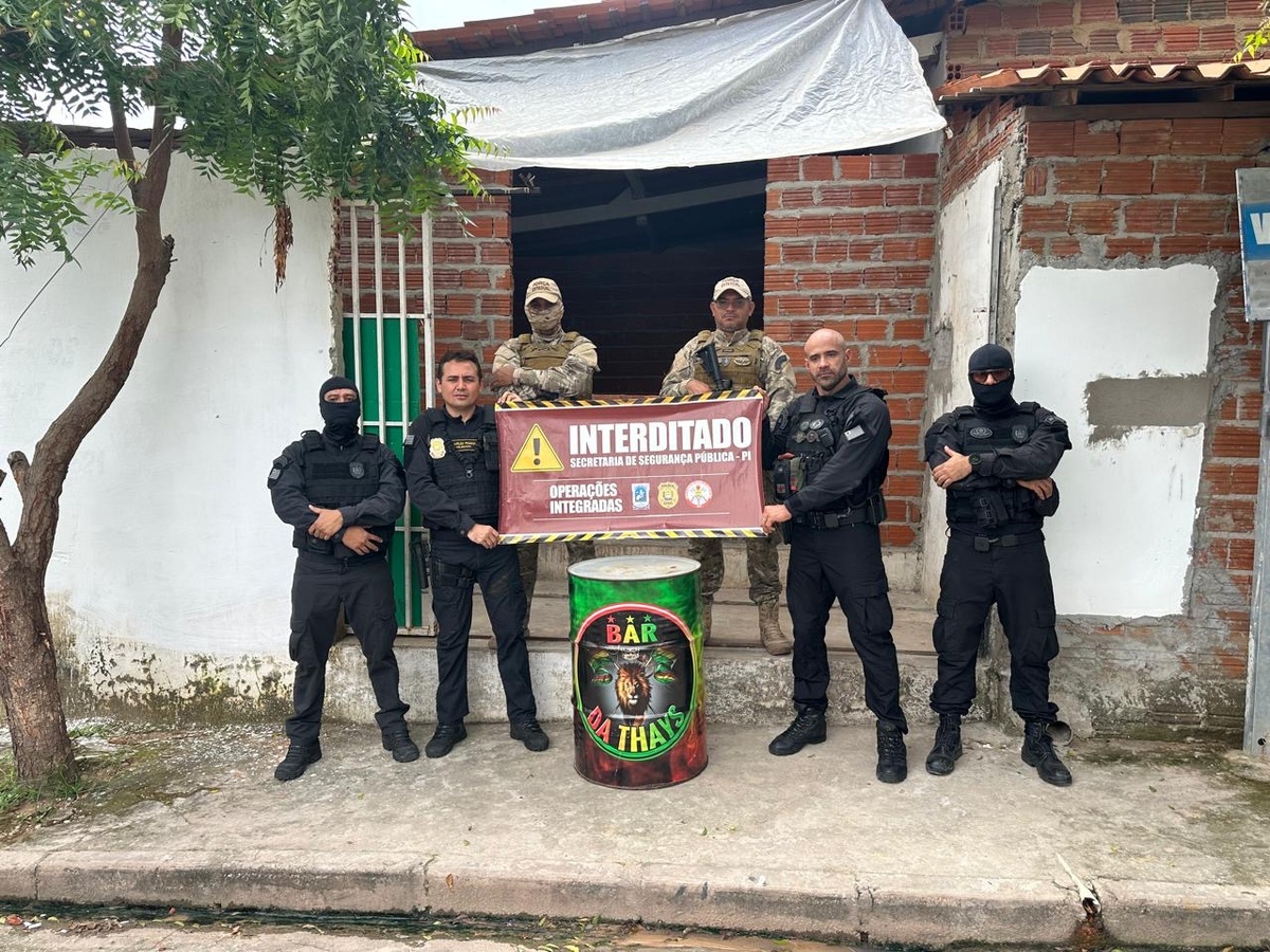 Segundo o delegado Charles Pessoa, o local era utilizado por um grupo criminoso para encontros