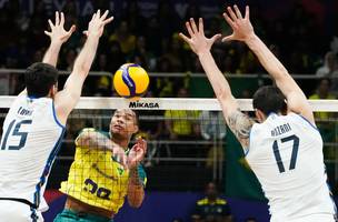 Seleção brasileiro de vôlei perde para a Itália (Foto: Mauricio Val/FV Imagem/CBV/Direitos Reservados)
