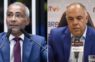Senador Romário (PL-RJ) e o vereador do RJ e vice-presidente de futebol do Flamengo, Marcos Braz (PL). (Foto: Reprodução/Divulgação)