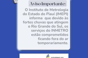 Serviços fora do ar (Foto: Governo do Piauí/Imepi)