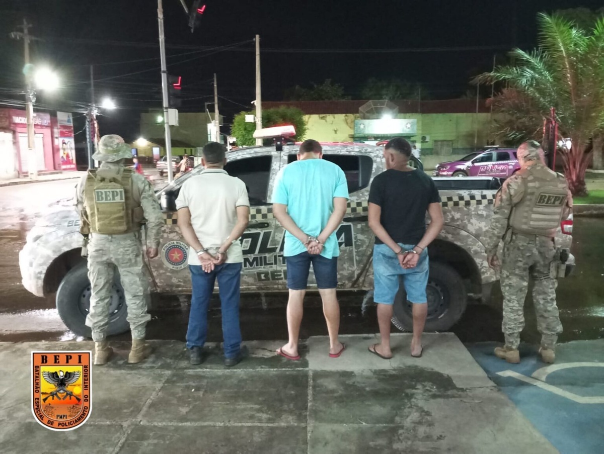 Trios de assaltantes preso em Esperantina