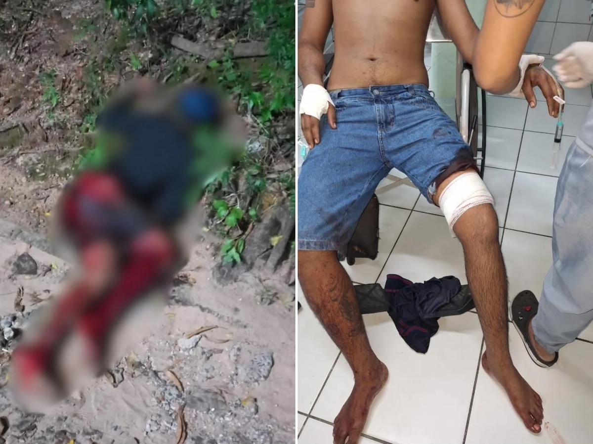 Um criminoso foi morto e o outro ficou ferido