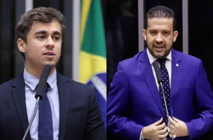 A situação chegou a um ponto crítico quando Janones e Nikolas Ferreira começaram a se desafiar para uma briga fora das dependências da Câmara. (Foto: Reprodução)