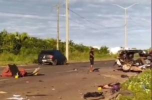 Acidente fatal: Casal e bebê morrem em colisão entre dois carros em Timon (Foto: Reprodução/Internet)