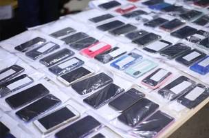 Devolução de 400 celulares roubados (Foto: SSP-PI)