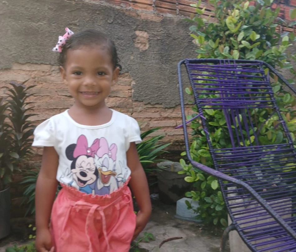 Evelyn Maria Soares de Carvalho, de 2 anos