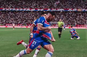 Fortaleza venceu o jogo de ida e garantiu uma chance maior de levar o título (Foto: Leonardo Moreira)