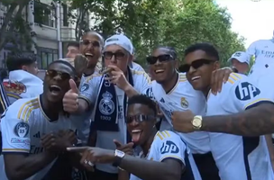 Foto recriada depois da conquista da Champions League (Foto: Reprodução)