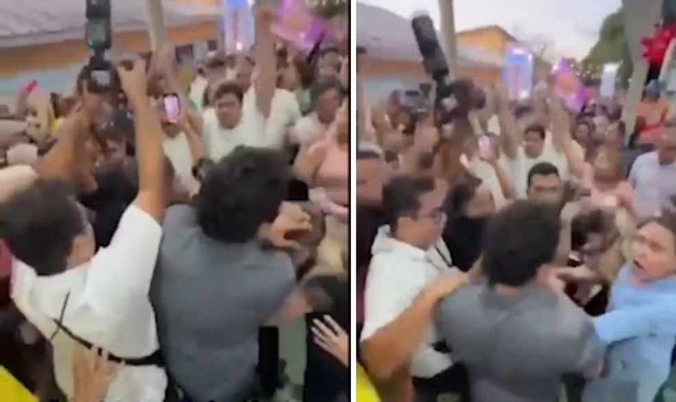 Fotógrafo de Rafael Fonteles agride estudante durante evento político em Parnaíba