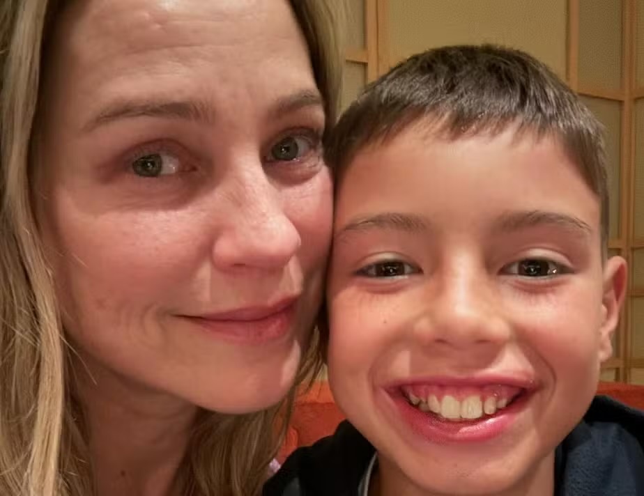 Luana Piovani e o filho Dom, de 12 anos