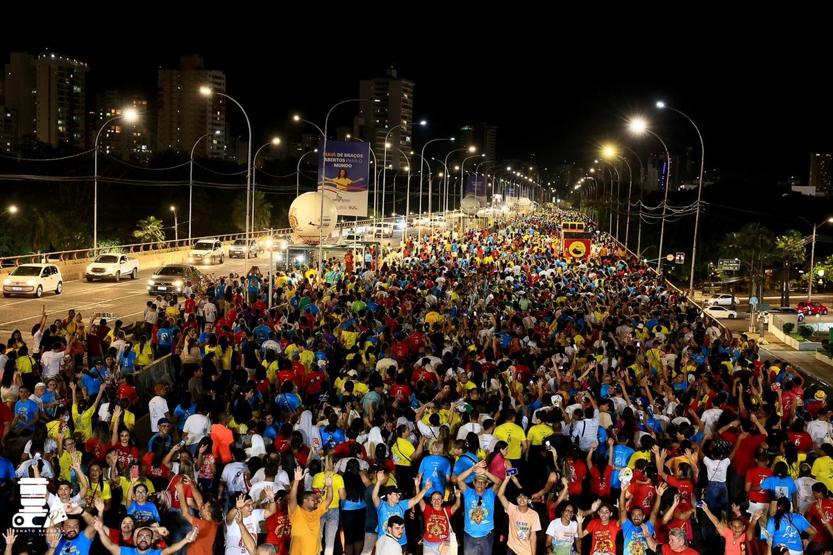 Multidão presente na 29ª Caminhada da Fraternidade