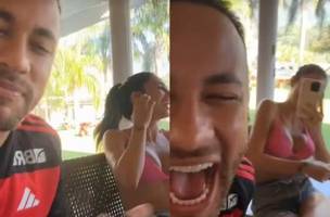 O jogador compartilhou nas redes sociais  momentos de descontração entre o casal. (Foto: Reprodução/Redes Sociais)