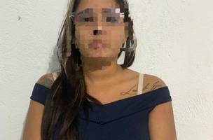 Suspeita de chefiar organização criminoza, Glenda. (Foto: Ascom/PM-PI)
