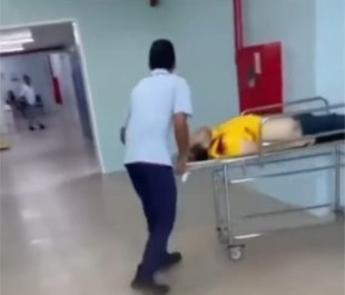 Vítima ja sem vida no hospital