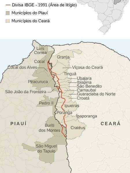 Zona de Litígio entre o Piauí e o Ceará