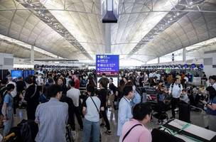 Apagão causou filas e cancelamentos em aeroportos de vários países (Foto: Reprodução)