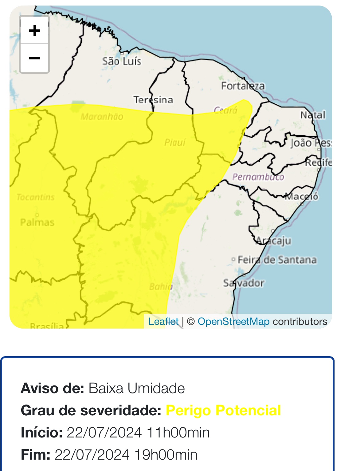 Baixa umidade