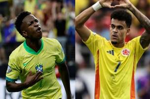 Brasil x Colômbia (Foto: Reprodução/Ge.globo)