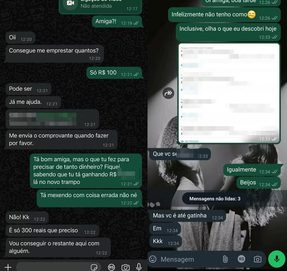Criminoso invade celular de estudante, rouba e flerta com amiga da vítima