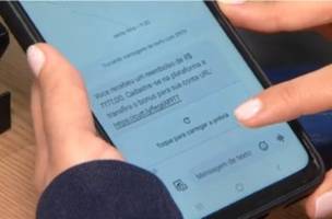 Criminosos utilizam o Pix para roubar dados e dinheiro das vítimas, enviando mensagens falsas de SMS (Foto: Reprodução/Alepi)