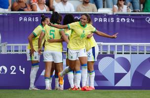 Gabi Nunes marcou o gol da vitória na estreia dos Jogos Olímpicos de Paris 2024 (Foto: Reprodução/Rafael Ribeiro/CBF)