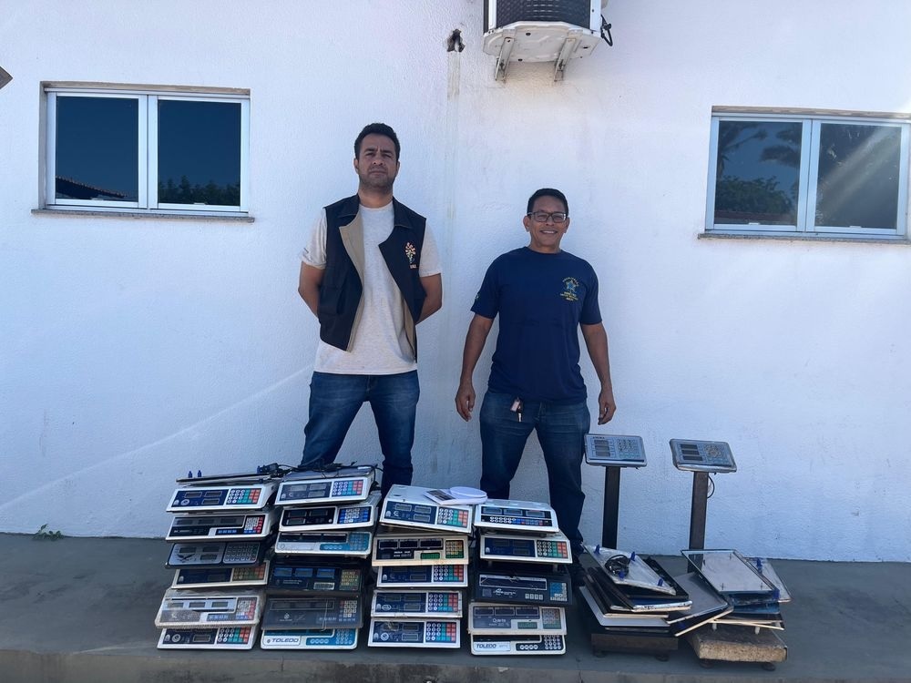 Imepi apreende 26 balanças de pesagens piratas em comércios e feiras de Parnaíba