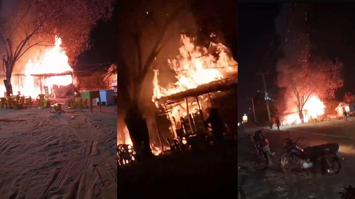 Incêndio durante festejo em Lagoinha do Piauí