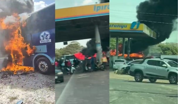Incidente ocorreu na tarde desta sexta-feira (26); Corpo de Bombeiros foi acionado para controlar as chamas.