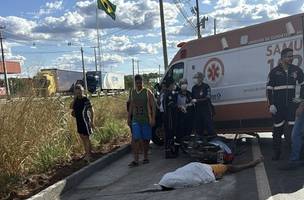 Motociclista morre em acidente na BR-316, em Picos; suspeita de mal súbito (Foto: Reprodução)