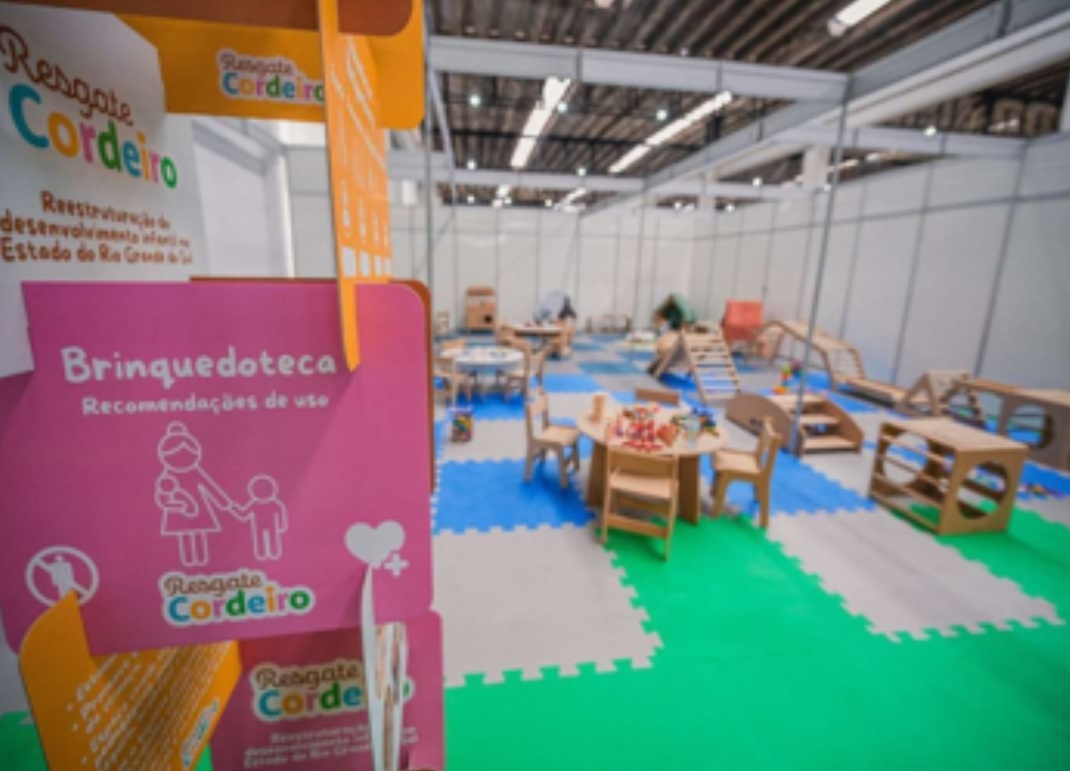 O centro contará com espaços diversos para atividades diárias
