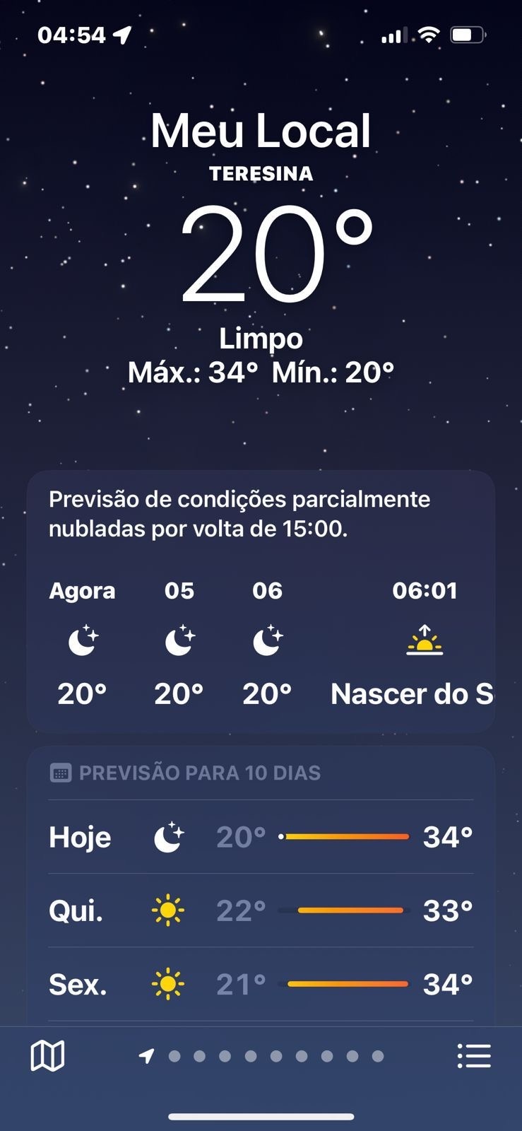 O frio das manhãs da cidade quente