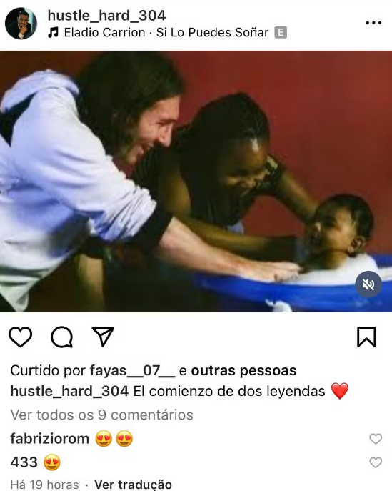 O pai de Lamine Yamal, Mounis Nascroui, publicou a foto em sua em seu instagram pessoal.