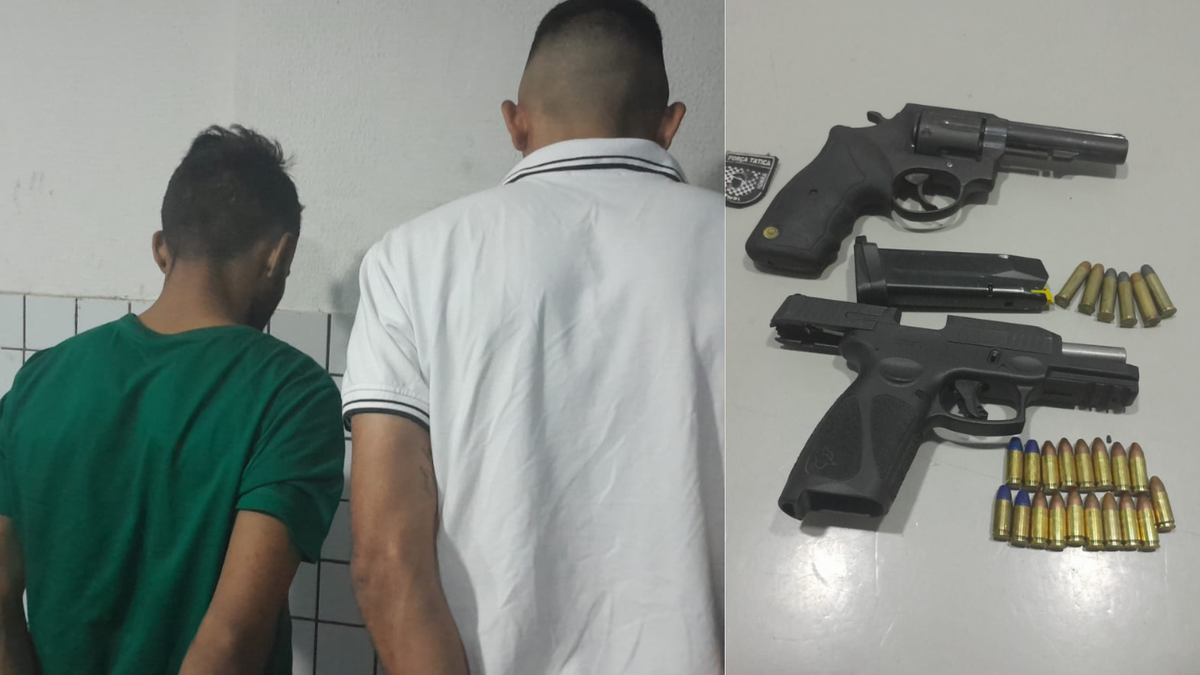Os indivíduos ficaram nervosos ao notarem a presença dos policiais.