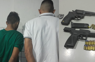 Os indivíduos ficaram nervosos ao notarem a presença dos policiais. (Foto: Reprodução)