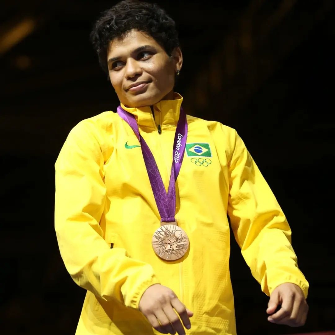 Adriana Araújo, medalhista de bronze no boxe em Londres 2012.