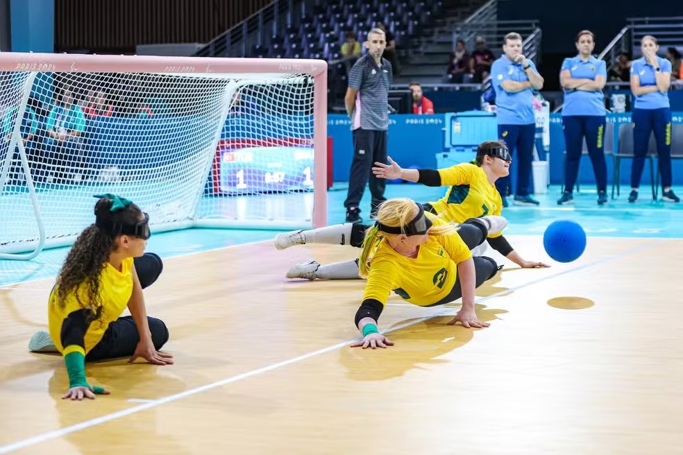 Brasil estreia com empate no Golbol feminino; Paralimpíadas