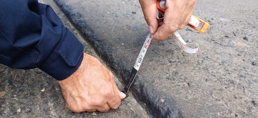 Desnível na pista causou acidente