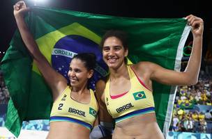 Duda e Ana Patrícia (Foto: Luiza Moraes/ COB)