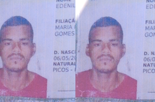 Edenilson Borges Gonçalves deixa três filhos e companheira grávida após ser morto por disparos na nuca. (Foto: Reprodução/PMPI)
