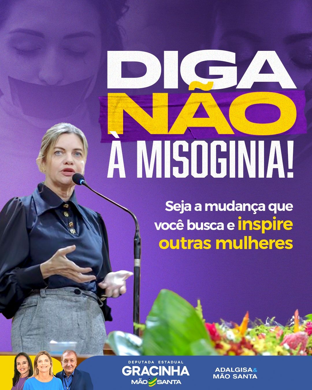 Embora sem citar o nome do primo, Gracinha diz não temer os “covardes, aqueles que vivem de ódio e inveja”