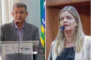 Ex-governador e Gracinha Mão Santa (Foto: Reprodução)